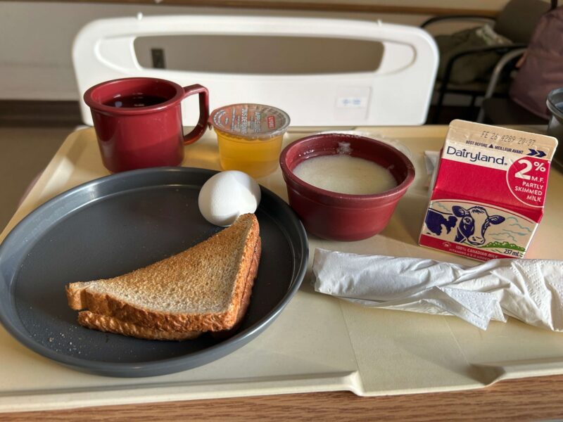 カナダの病院食